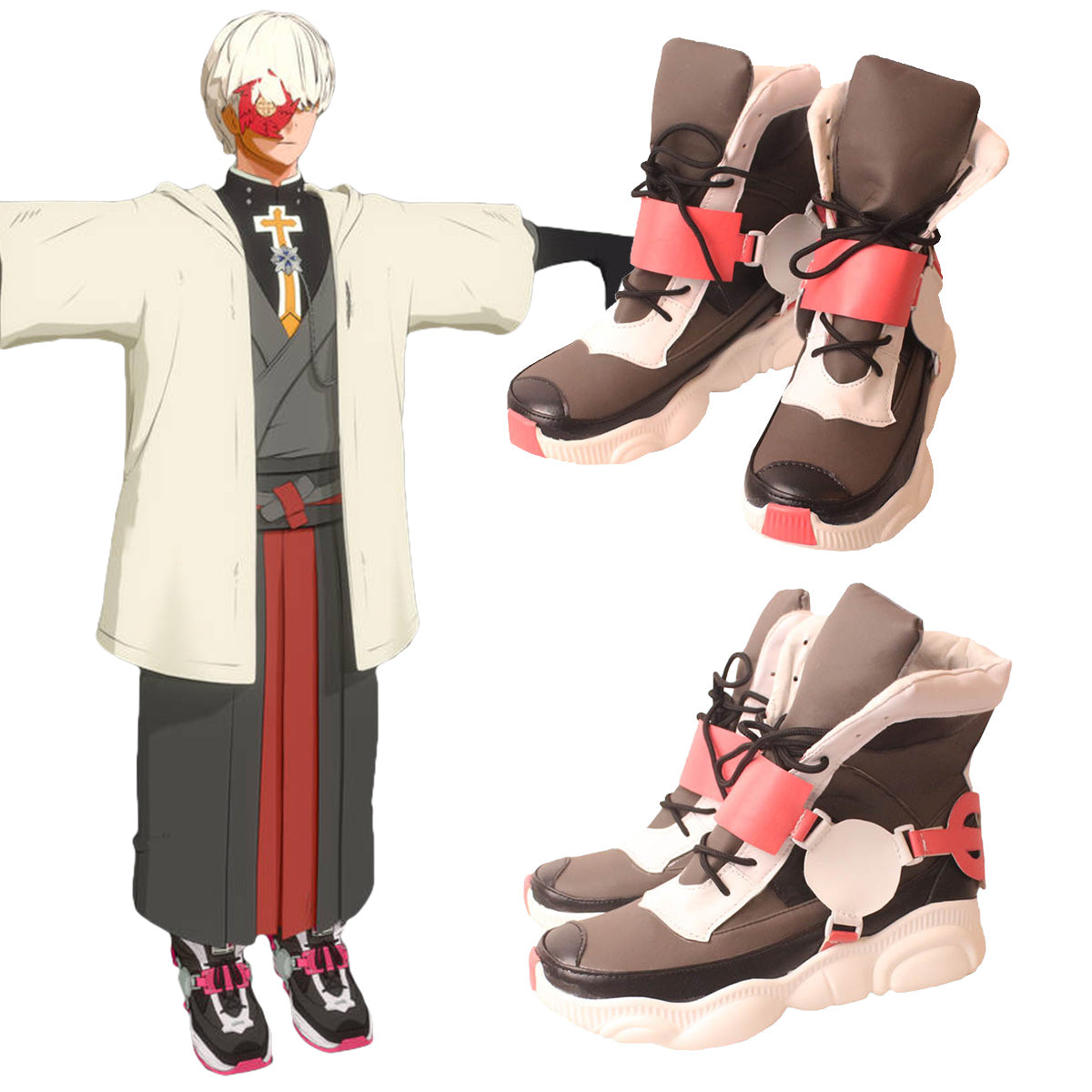 Guilty Gear -Strive- Asuka Black Cosplay Shoes Shoes/Boots - Tophatter Daily Deals